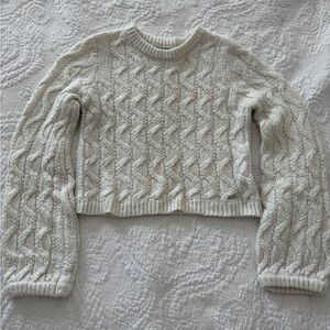 Volcom Textured Knit Sweater - Cream